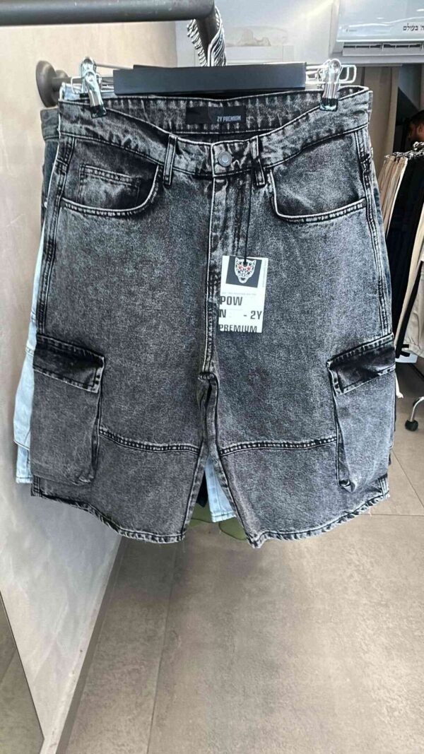 ג'ינס דגמ''ח קצר 'רולס' DARK GRAY