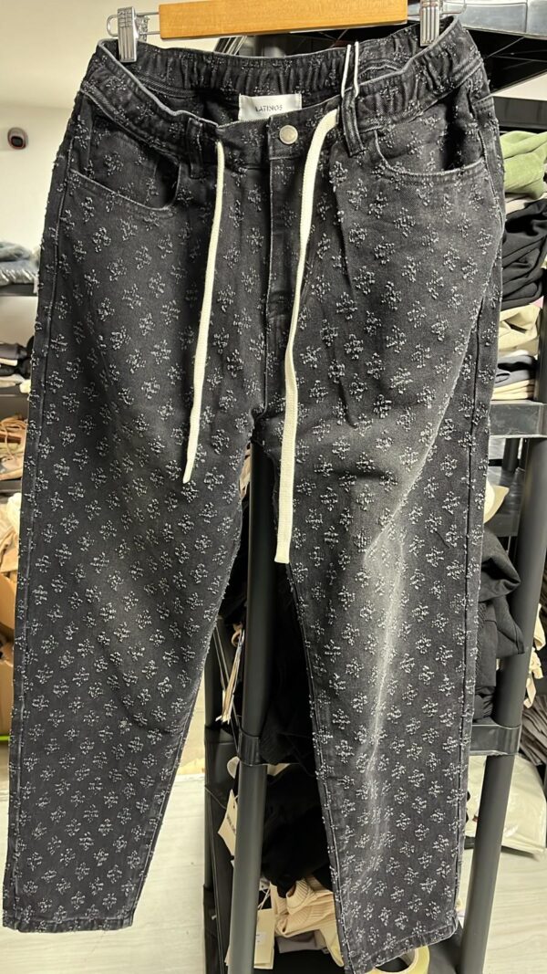 גינס ארוך 'ספרקל' DARK BLACK AND GRAY