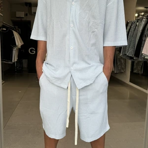 מכנסיים קצרים 'PJ' BLUE AND WHITE