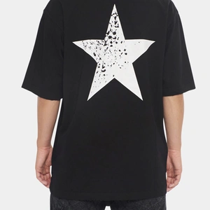 חולצה קצרה אוברסייז FUNKY BLACK