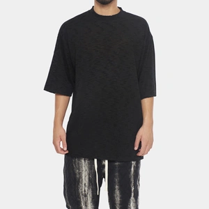 חולצה פשתן קצרה GOCHA BLACK