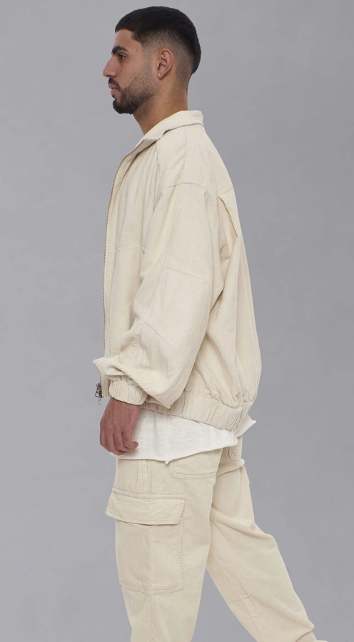 ג'קט קורדרוי KANDRIK OFF WHITE
