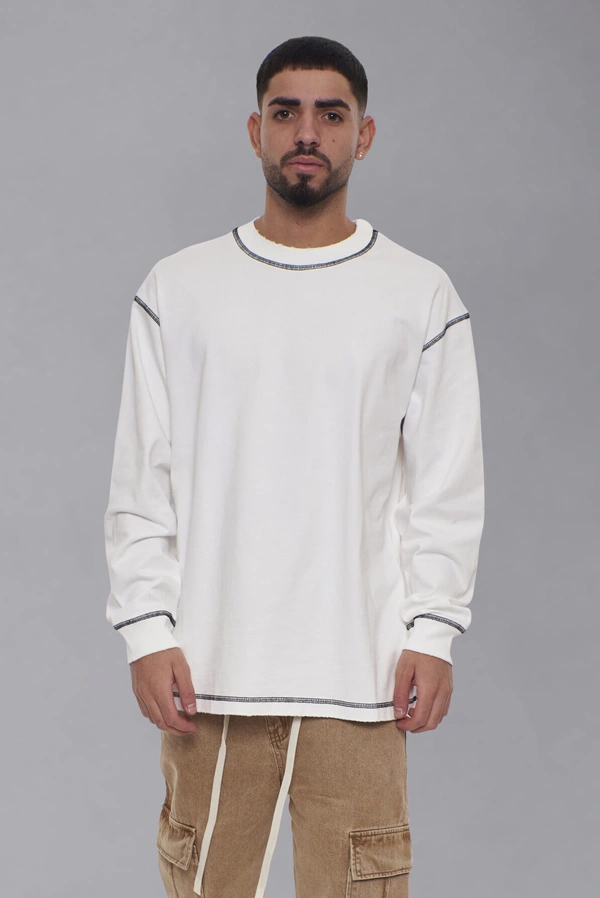 GOCHA STYLE פוטר אוברסייז WHITE