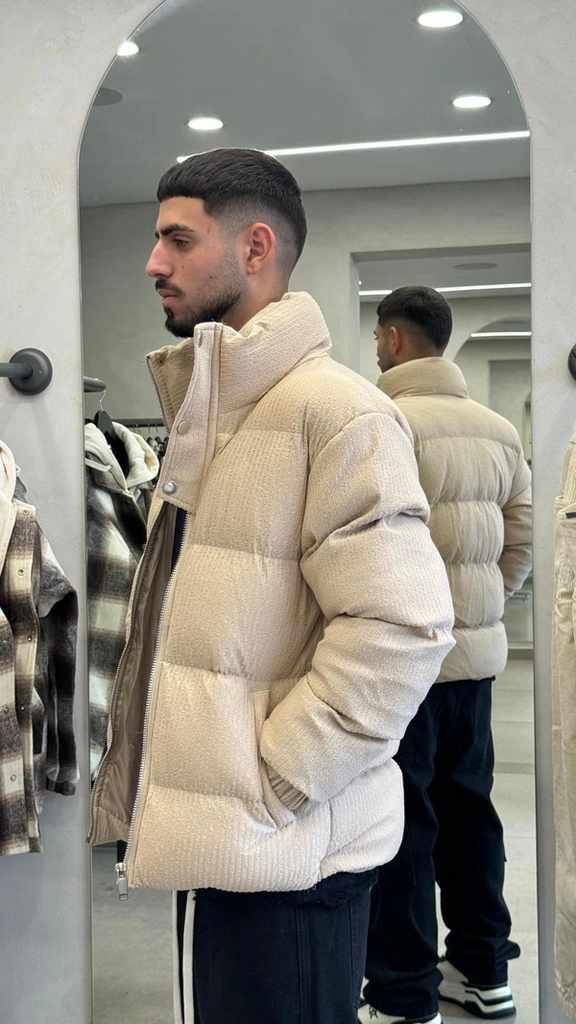 מעיל פוף NICE BEIGE