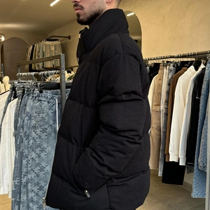 מעיל פוף עבה ZIPER BLACK