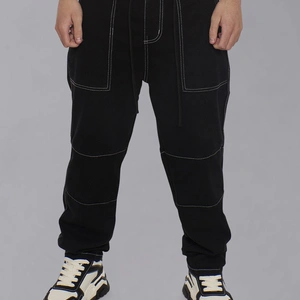 ג'ינס אוברסייז רחב תפר הפוך GOCHA BLACK