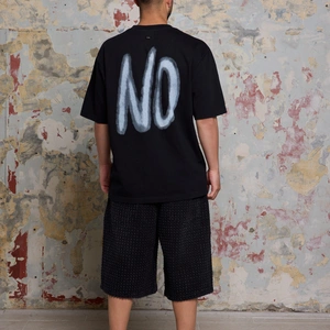 חולצה קצרה אוברסייז NO GOCHA BLACK