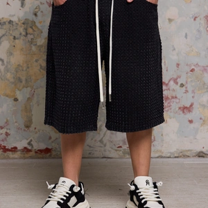 שורט ג'ינס סקוואר BLACK