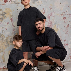BUGI חולצה אוברסייז קצרה BLACK
