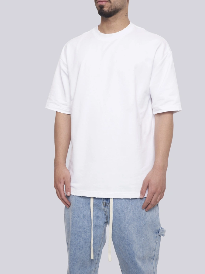 חולצה קצרה חלקה CANO WHITE
